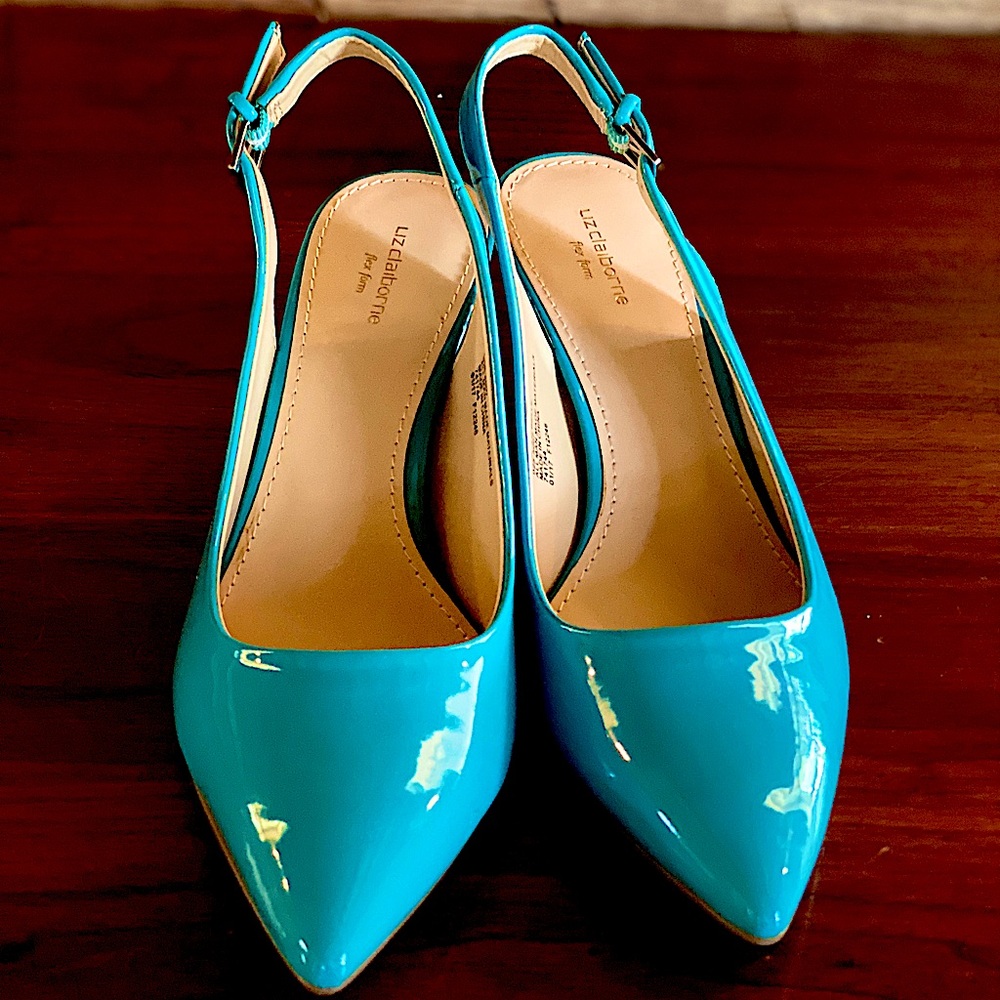 Liz Claiborne turquoise 7.5 heels